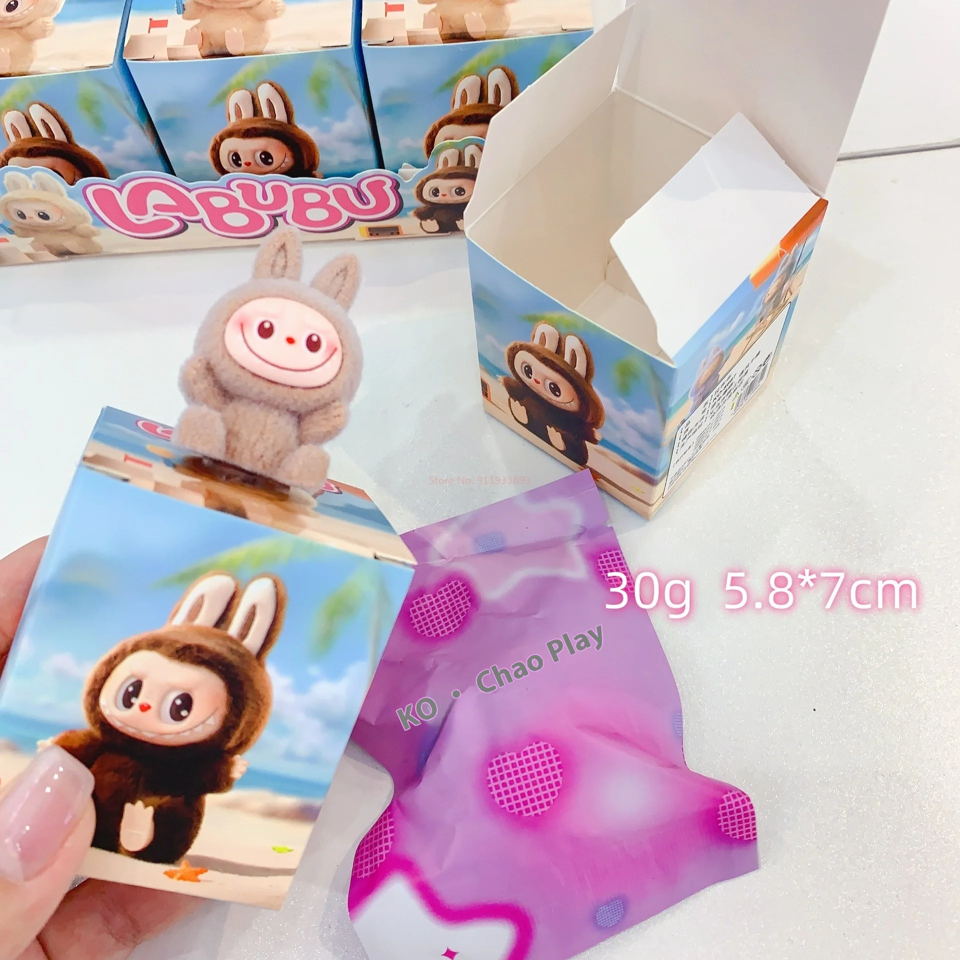 Labubu Blind Box Cartoon Flocking Hand-Made Blind Box High-Value Cute Doll Desktop Ornaments Model Children'S Gifts In Stock Labubu Blind Box Cartoon Flocking Hand-Made Blind Box High-Value Cute Doll Desktop Ornaments Model Children'S Gifts In Stock
