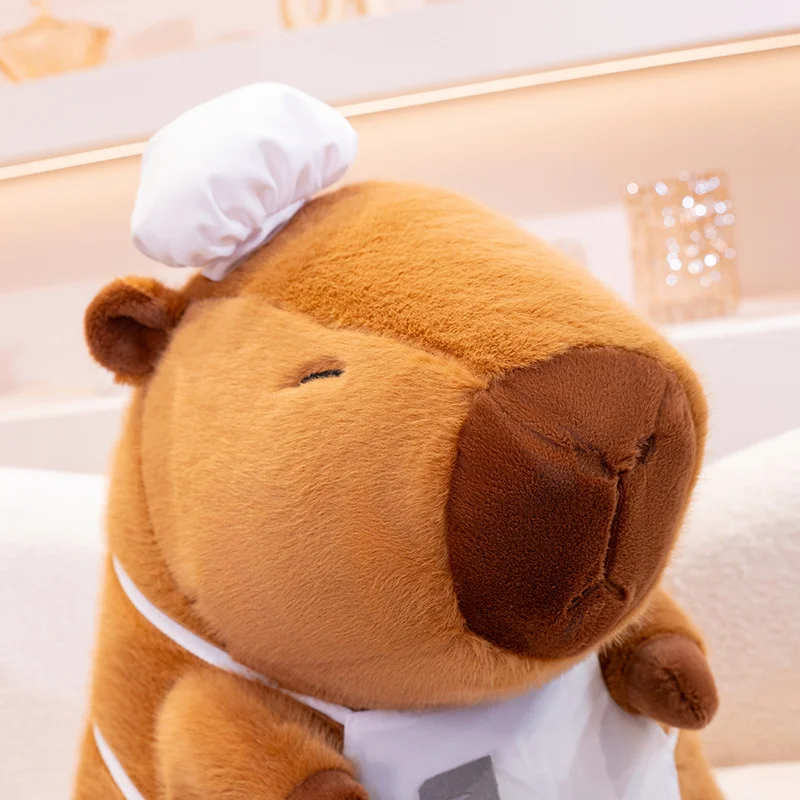 28-50cm Cook Capybara Plush Simulation Baker Kapibala Anime Fluffty Toy Cute Bread Doll Stuffed Animals Soft Doll Xmas Gift 28-50cm Cook Capybara Plush Simulation Baker Kapibala Anime Fluffty Toy Cute Bread Doll Stuffed Animals Soft Doll Xmas Gift