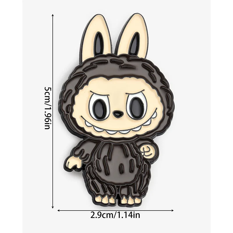 Labubu Enamel Badge Cartoon Cute Student Boys Girls Fashion Jewelry Brooches Delicatation Mini School Bag Clothes Ornament Gift Labubu Enamel Badge Cartoon Cute Student Boys Girls Fashion Jewelry Brooches Delicatation Mini School Bag Clothes Ornament Gift