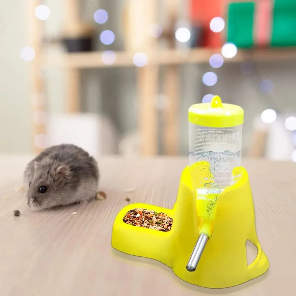 Hamster Water Feeder Small Animal Automatic Dispenser Drinking Water Bottle Bowls Dish with Food Container for Guinea Pig Rat Hamster Water Feeder Small Animal Automatic Dispenser Drinking Water Bottle Bowls Dish with Food Container for Guinea Pig Rat