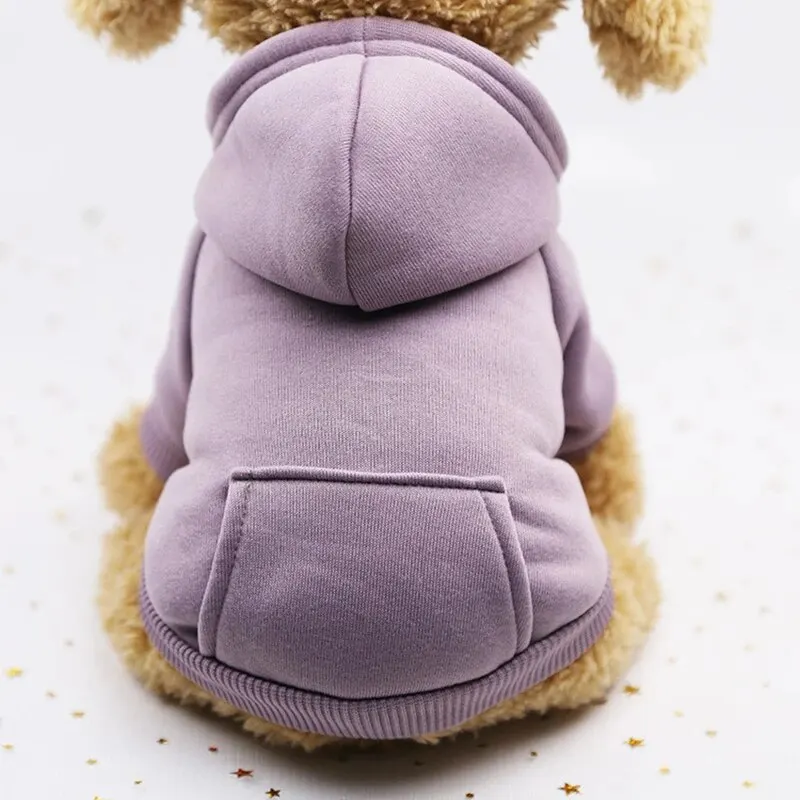 Fashion Dog Clothing Autumn And Winter Small Pet Clothes Thickening Warm Solid Color Two-Feet Hooded Wweater Casual Pet Products Fashion Dog Clothing Autumn And Winter Small Pet Clothes Thickening Warm Solid Color Two-Feet Hooded Wweater Casual Pet Products