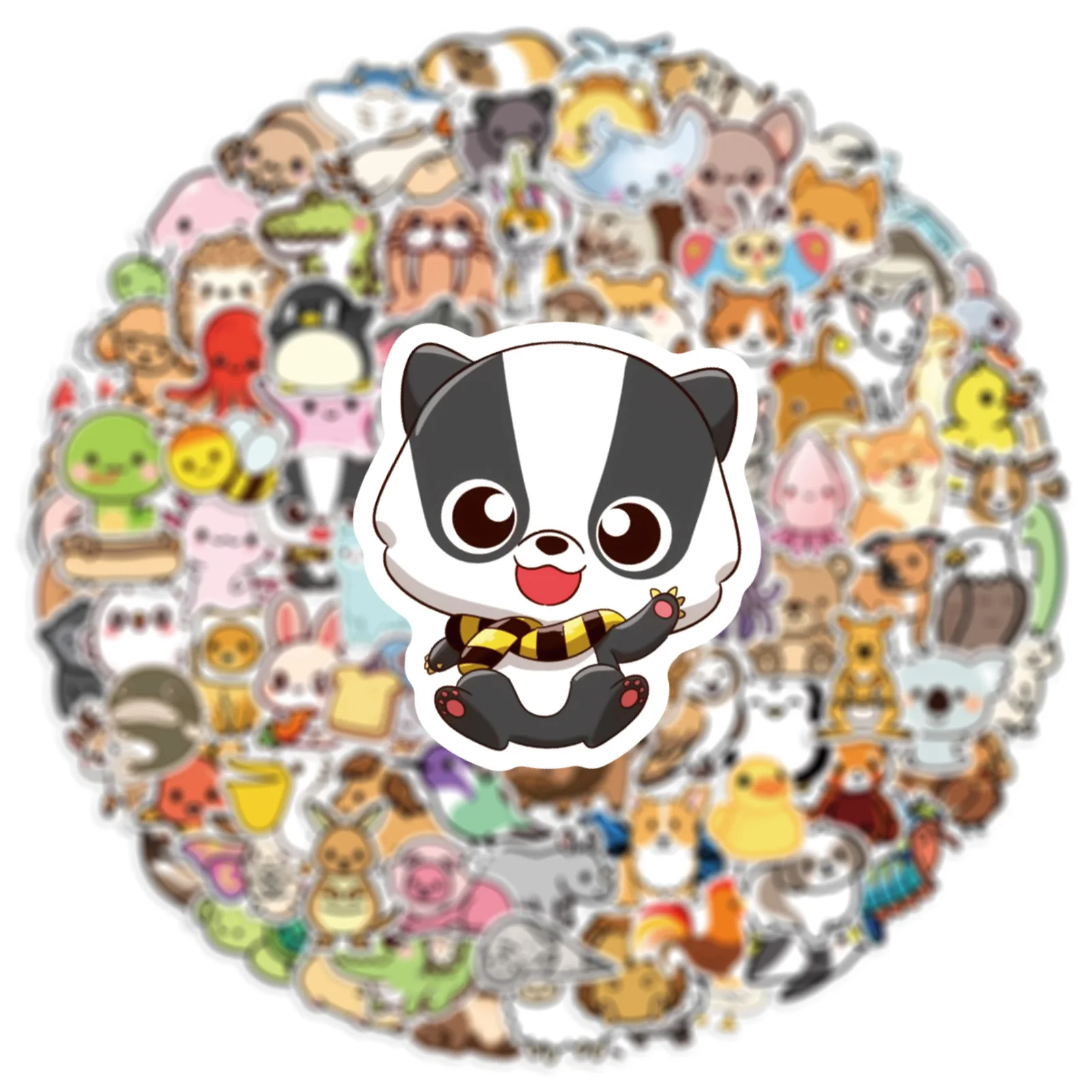 100PCS Cute Cartoon Animals Mix Graffiti Stickers DIY Phone Guitar Laptop Notebook Suitcase Cup Waterproof Sticker Kids Toy 100PCS Cute Cartoon Animals Mix Graffiti Stickers DIY Phone Guitar Laptop Notebook Suitcase Cup Waterproof Sticker Kids Toy