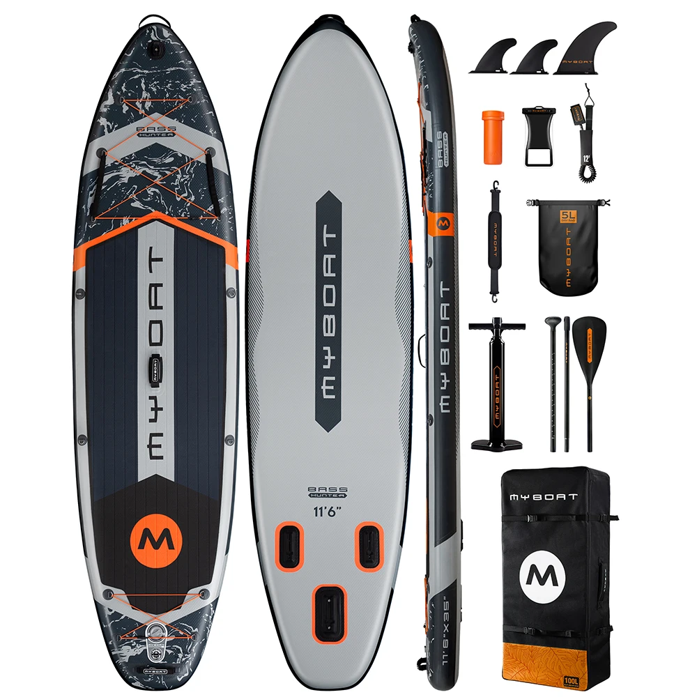 Myboat New Inflatable Paddle Board 11'6''x35''x6'' Stand Up Station Board With Accessories Extra Wide SUP Board Myboat New Inflatable Paddle Board 11'6''x35''x6'' Stand Up Station Board With Accessories Extra Wide SUP Board