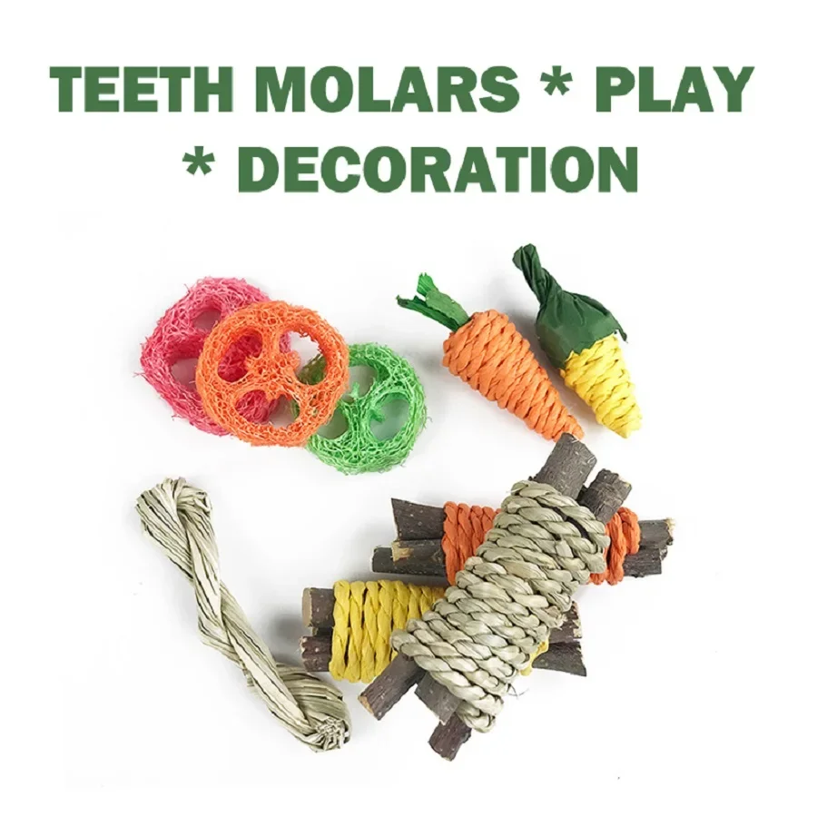 Pet Rabbit Guinea Pig Dragon Cat Fun Toy Hamster Rabbit Rabbit Tooth Grinding Set Pet Tooth Grinding Snacks Pet Rabbit Guinea Pig Dragon Cat Fun Toy Hamster Rabbit Rabbit Tooth Grinding Set Pet Tooth Grinding Snacks