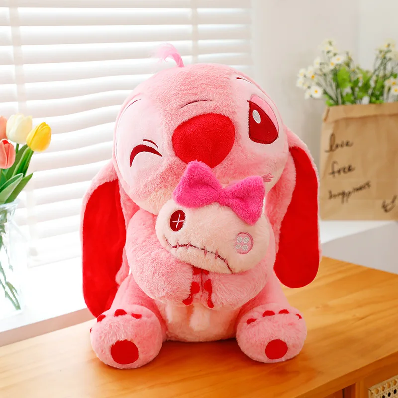 New Blue Pink Lilo & Stitch Hug The Duck Doll Cartoon Angel Plush Toy Cute Anime Soft Stuffed Kawaii Children's Birthday Gift New Blue Pink Lilo & Stitch Hug The Duck Doll Cartoon Angel Plush Toy Cute Anime Soft Stuffed Kawaii Children's Birthday Gift