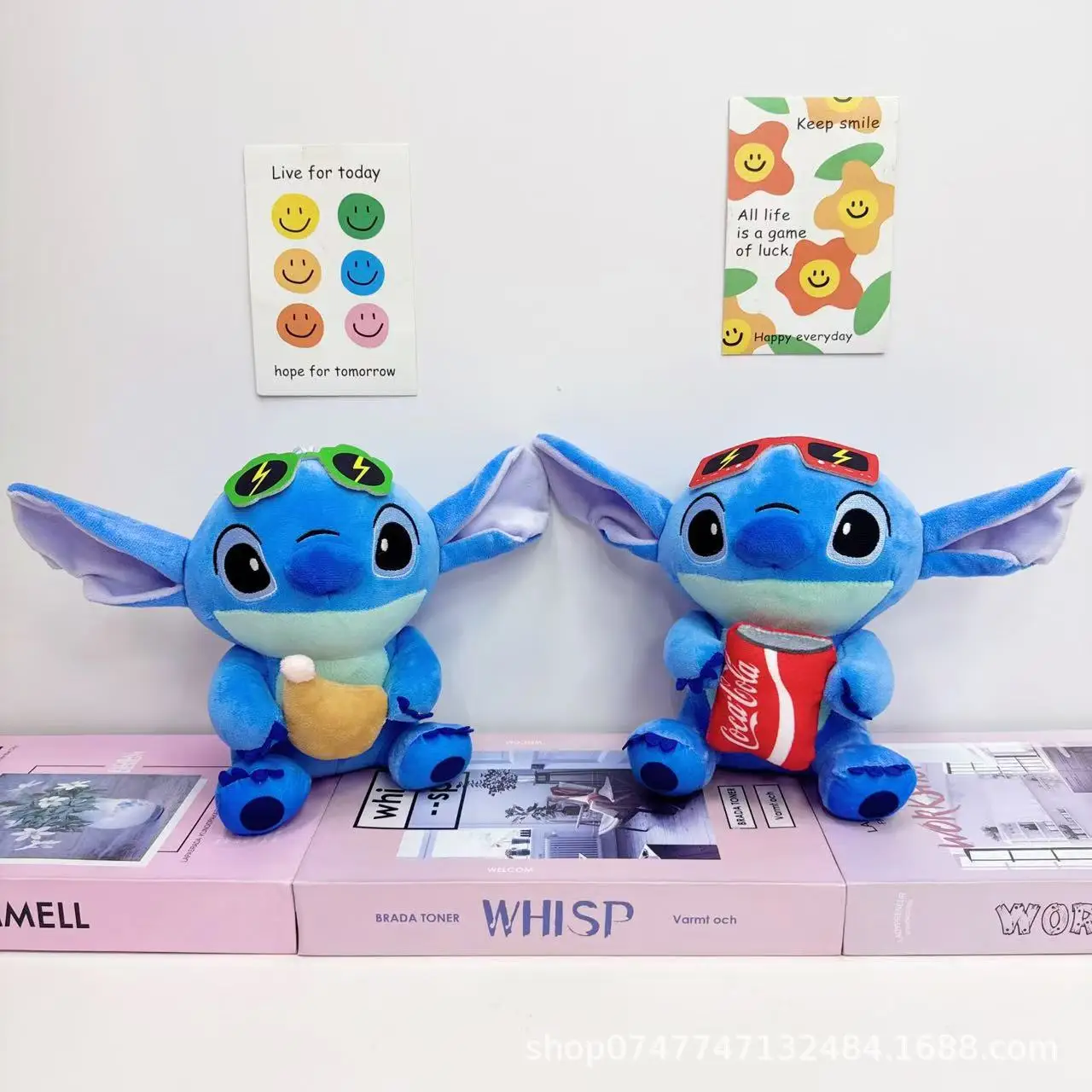 New 22cm Cute Cartoon Stitch Plush Toy 8 Inch Cute Funny Stitch Doll Drag Stitch Capybara Children'S Toy Doll Birthday Gift