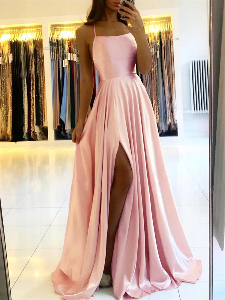 Burgundy Satin Beach Maxi Women Dress for Christmas Sexy Side Slit Adjustable Straps Evening Prom Dress Cheap Bridesmaid Dresses Burgundy Satin Beach Maxi Women Dress for Christmas Sexy Side Slit Adjustable Straps Evening Prom Dress Cheap Bridesmaid Dresses
