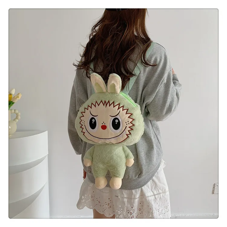 Labubu Cartoon Doll Large Capacity Backpack Anime New Portable Doll Bag Girl Outing Fashion Storage Bag Student Toy Gift Labubu Cartoon Doll Large Capacity Backpack Anime New Portable Doll Bag Girl Outing Fashion Storage Bag Student Toy Gift