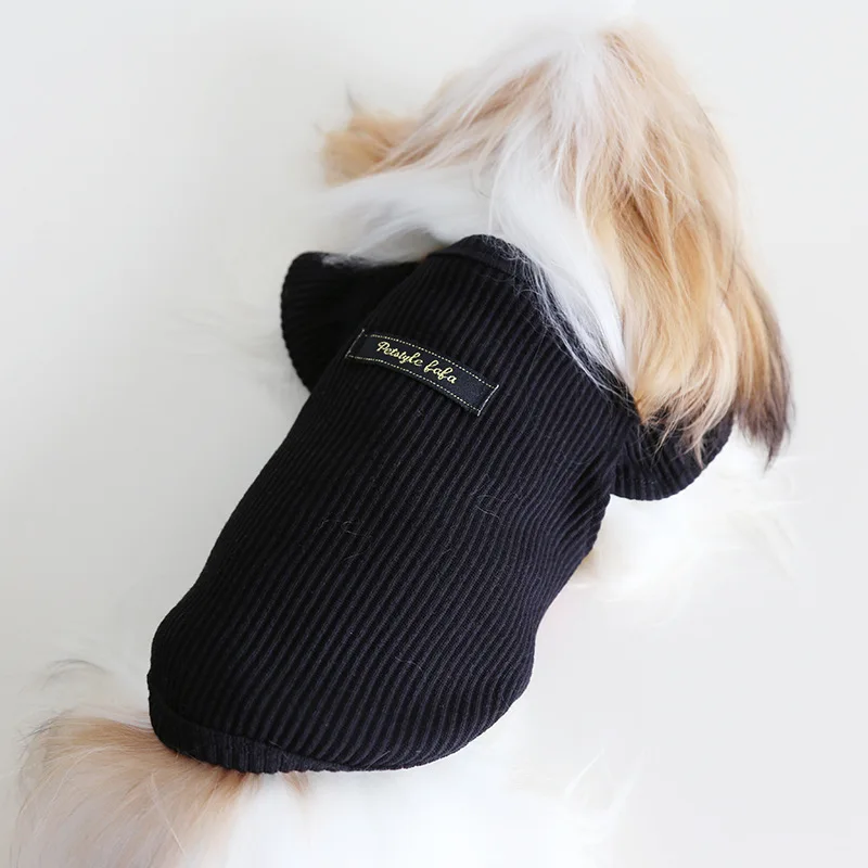 Autumn and Winter New Style Lapel Fly Sleeve Base Shirt High Neck Cat Clothing Pet Base Shirt Clothes Dog Hoodie Puppy Clothes Autumn and Winter New Style Lapel Fly Sleeve Base Shirt High Neck Cat Clothing Pet Base Shirt Clothes Dog Hoodie Puppy Clothes