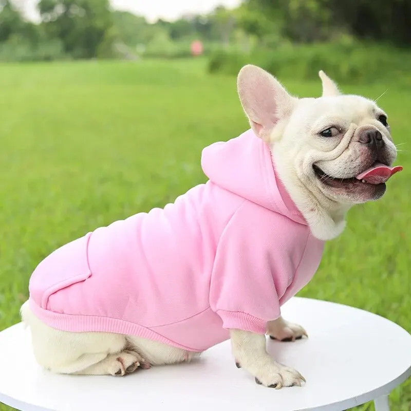 Fashion Dog Clothing Autumn And Winter Small Pet Clothes Thickening Warm Solid Color Two-Feet Hooded Wweater Casual Pet Products Fashion Dog Clothing Autumn And Winter Small Pet Clothes Thickening Warm Solid Color Two-Feet Hooded Wweater Casual Pet Products