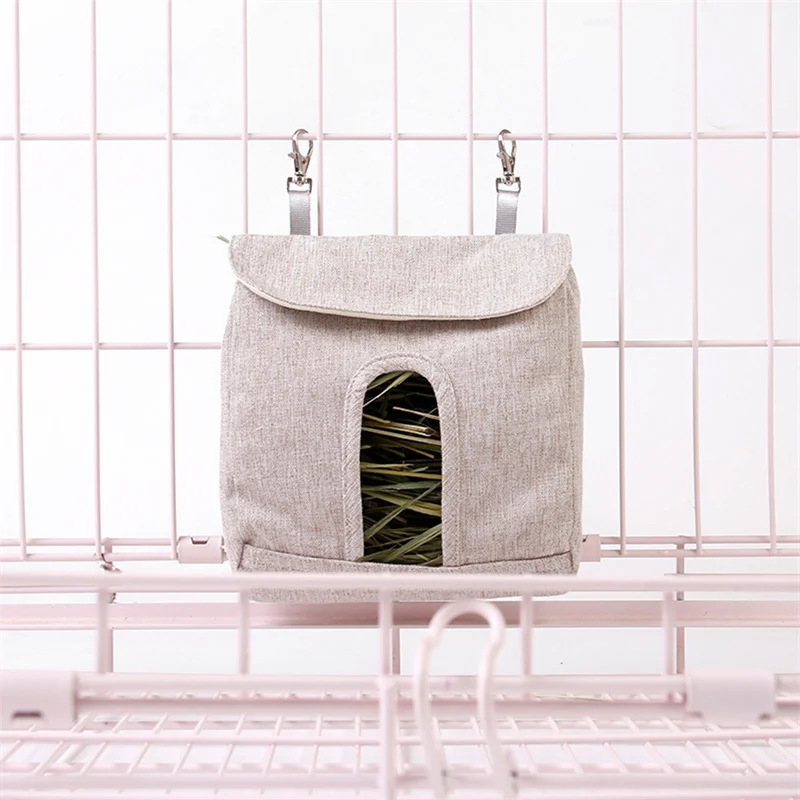 Hanging Pouch Feeder Hay Bag Holder Feeding Dispenser Container for Rabbit Guinea Pig Small Animals Pet Hanging Pouch Feeder Hay Bag Holder Feeding Dispenser Container for Rabbit Guinea Pig Small Animals Pet