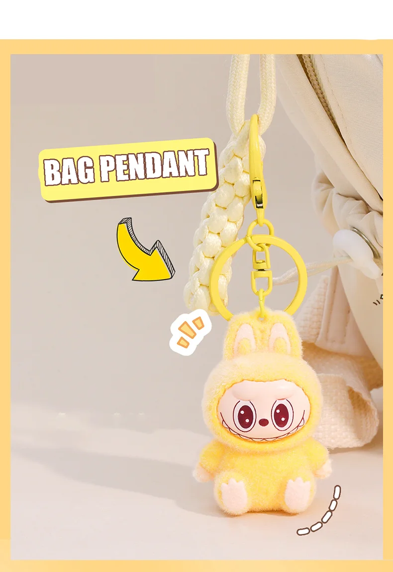 Labubu Keychain Cartoon Labubu Backpack Pendant Decorative Car Keychain Model Doll School Bag Charm Cute Keyring Festivals Gifts Labubu Keychain Cartoon Labubu Backpack Pendant Decorative Car Keychain Model Doll School Bag Charm Cute Keyring Festivals Gifts