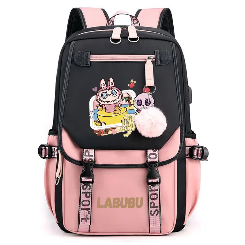 Labubu Anime Backpack Cosplay Unisex Students School Bag Cartoon Bookbag Laptop Travel Rucksack Outdoor Bag Labubu Anime Backpack Cosplay Unisex Students School Bag Cartoon Bookbag Laptop Travel Rucksack Outdoor Bag