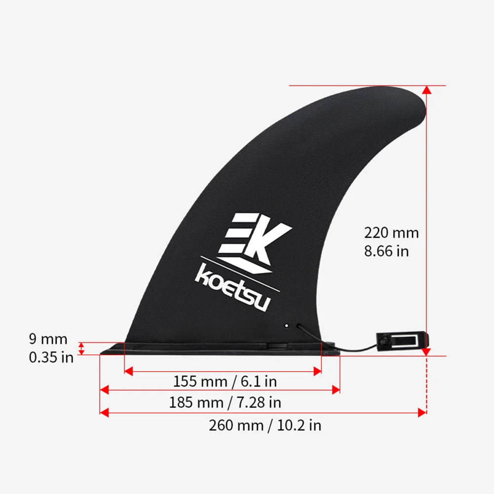 Paddle Board Fin Detachable Longboard Fin Protective Surfboard Tail Fin Stand Up Board Fin for Long Board Surfboard