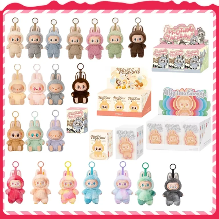 Hot 2 LABUBU  THE MONSTERS Sitting Party Vinyl Plush Blind Box Ornament pendant gift