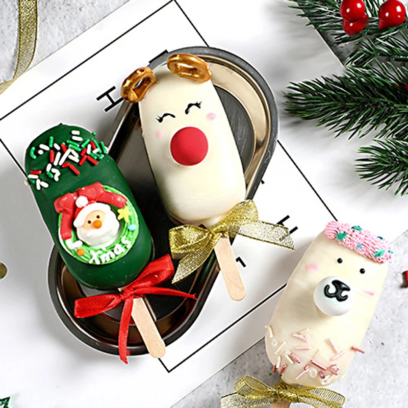 10pcs Transparent Cakesicle Boxes Mousse Clear Box Pet Box Netflix Ice Cream Dessert Ice Cream Cake Packaging Box Gift