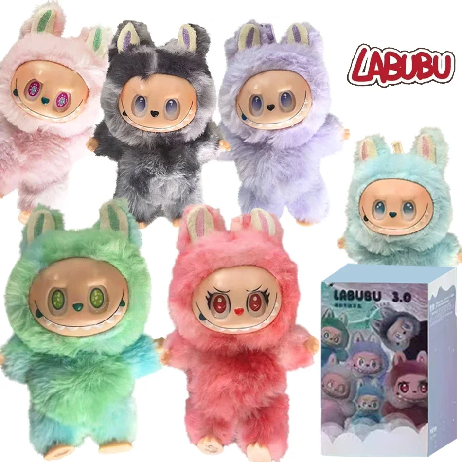 Labubu The Monsters V3 Series Blind Plush Box, Vinyl Base Toy, Animated Characters, Mysterious Surprise Box, Keychain, Infant