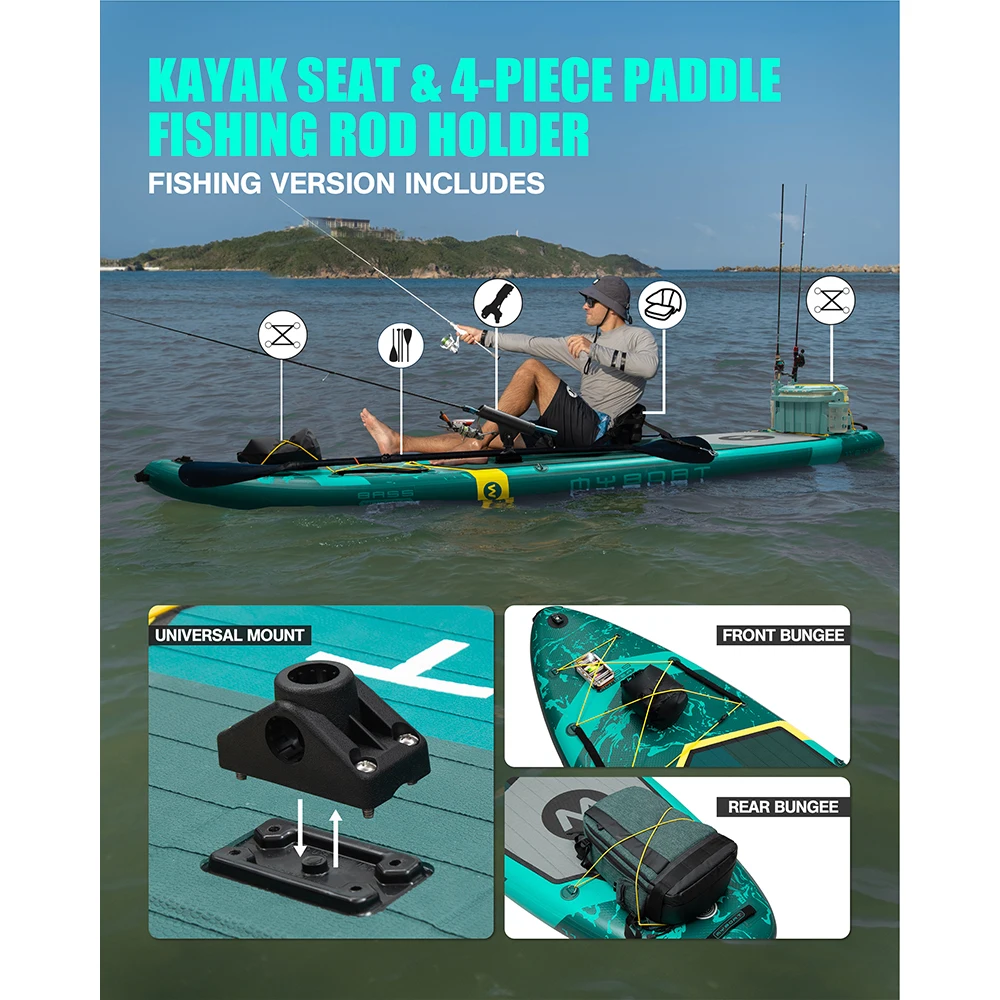 Myboat SUB Waterproof Inflatable Paddle Board 11'6''x35''x6''Adult Standing Style Aquatic Fishing With Accessories SUP сапборд Myboat SUB Waterproof Inflatable Paddle Board 11'6''x35''x6''Adult Standing Style Aquatic Fishing With Accessories SUP сапборд
