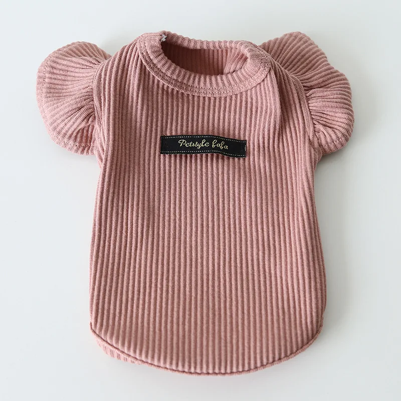 Autumn and Winter New Style Lapel Fly Sleeve Base Shirt High Neck Cat Clothing Pet Base Shirt Clothes Dog Hoodie Puppy Clothes Autumn and Winter New Style Lapel Fly Sleeve Base Shirt High Neck Cat Clothing Pet Base Shirt Clothes Dog Hoodie Puppy Clothes