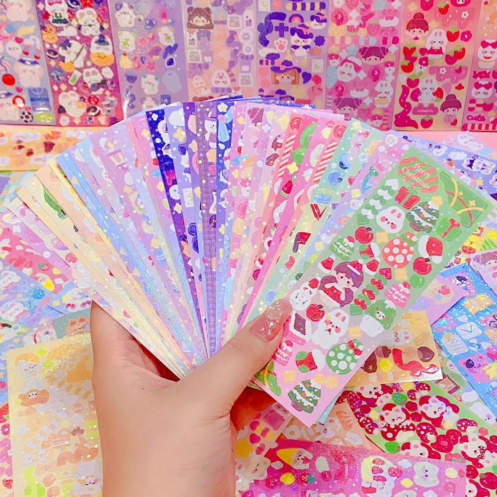 Kawaii Stickers for Kids Cute Stationary Aesthetic Diary Decoration Art Supplies Stickers for Scrapbooking Lot Korean Paper Desk Kawaii Stickers for Kids Cute Stationary Aesthetic Diary Decoration Art Supplies Stickers for Scrapbooking Lot Korean Paper Desk