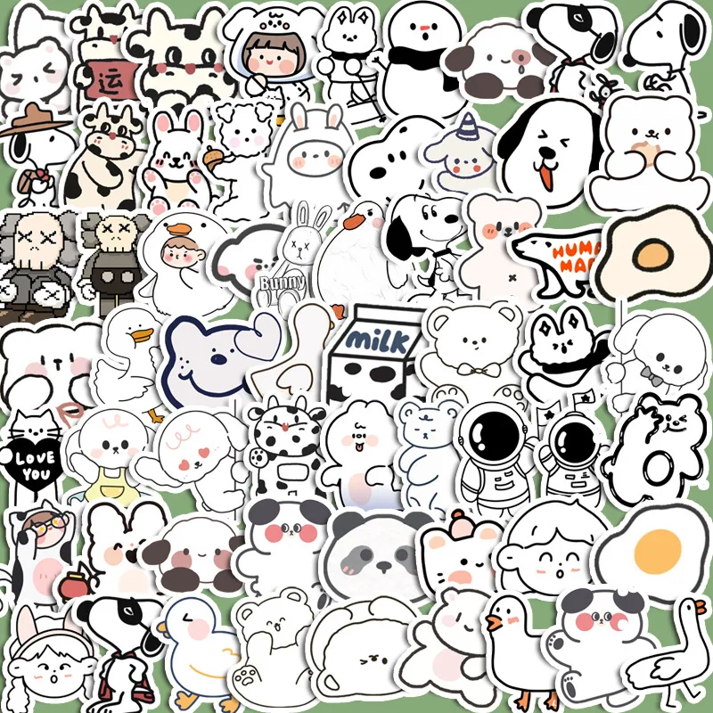 90pcs Blue Brownie Cute Animal Graffiti Stickers Children's Diy Stationery Computer Stickers Student Stationery 90pcs Blue Brownie Cute Animal Graffiti Stickers Children's Diy Stationery Computer Stickers Student Stationery