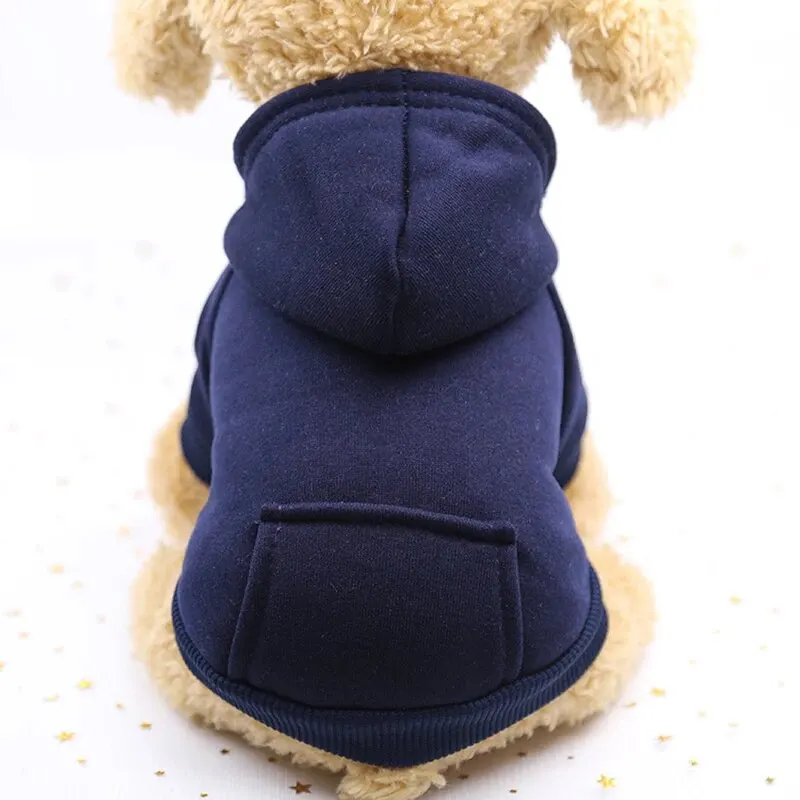 Fashion Dog Clothing Autumn And Winter Small Pet Clothes Thickening Warm Solid Color Two-Feet Hooded Wweater Casual Pet Products Fashion Dog Clothing Autumn And Winter Small Pet Clothes Thickening Warm Solid Color Two-Feet Hooded Wweater Casual Pet Products