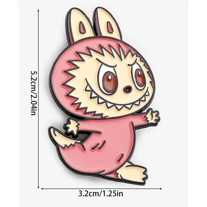 Labubu Enamel Badge Cartoon Cute Student Boys Girls Fashion Jewelry Brooches Delicatation Mini School Bag Clothes Ornament Gift Labubu Enamel Badge Cartoon Cute Student Boys Girls Fashion Jewelry Brooches Delicatation Mini School Bag Clothes Ornament Gift