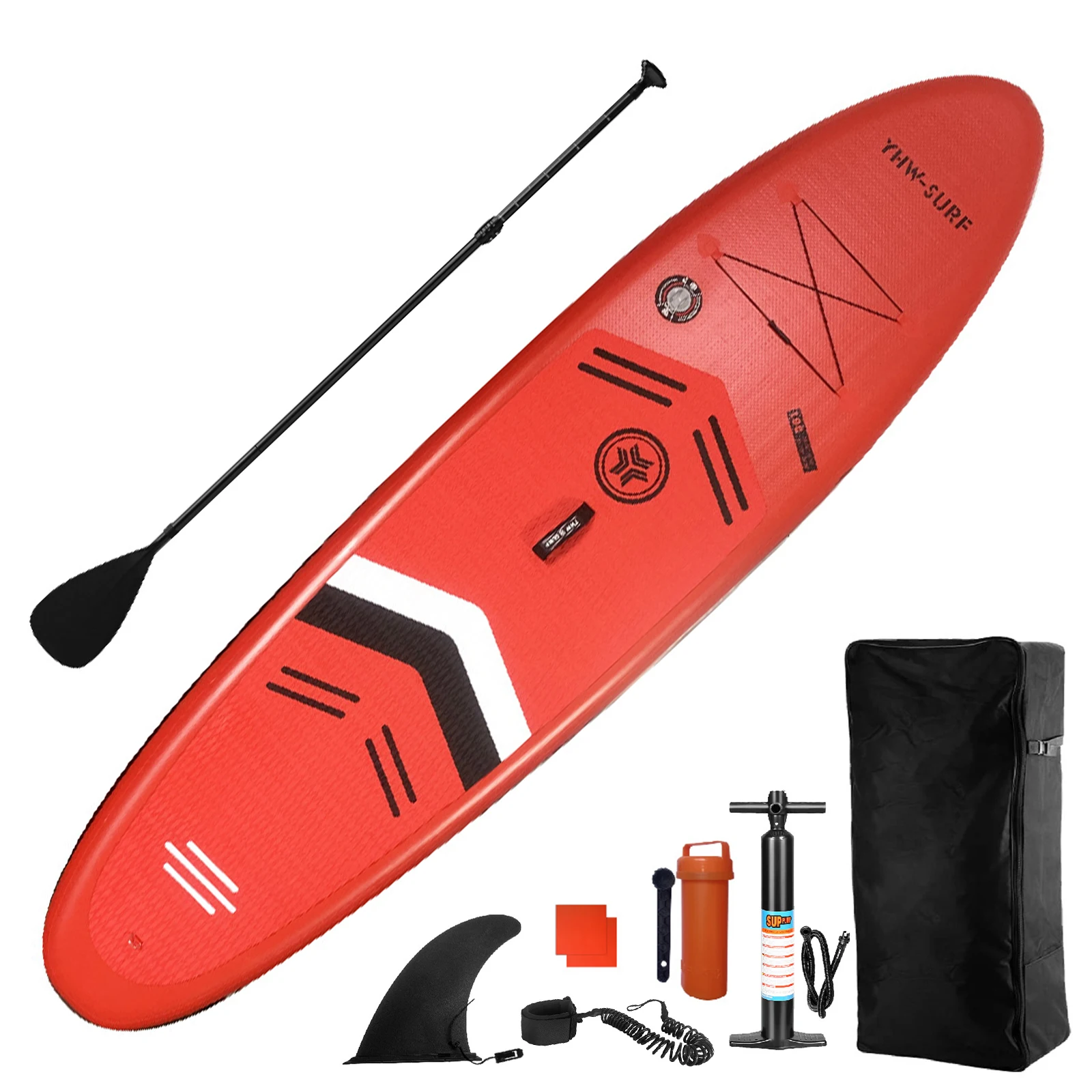10.6ft Surfboard PVC Inflatable Paddle Board Seaside Beach Water-skiing Stand Up Paddle Board with Foot Rope 10.6ft Surfboard PVC Inflatable Paddle Board Seaside Beach Water-skiing Stand Up Paddle Board with Foot Rope