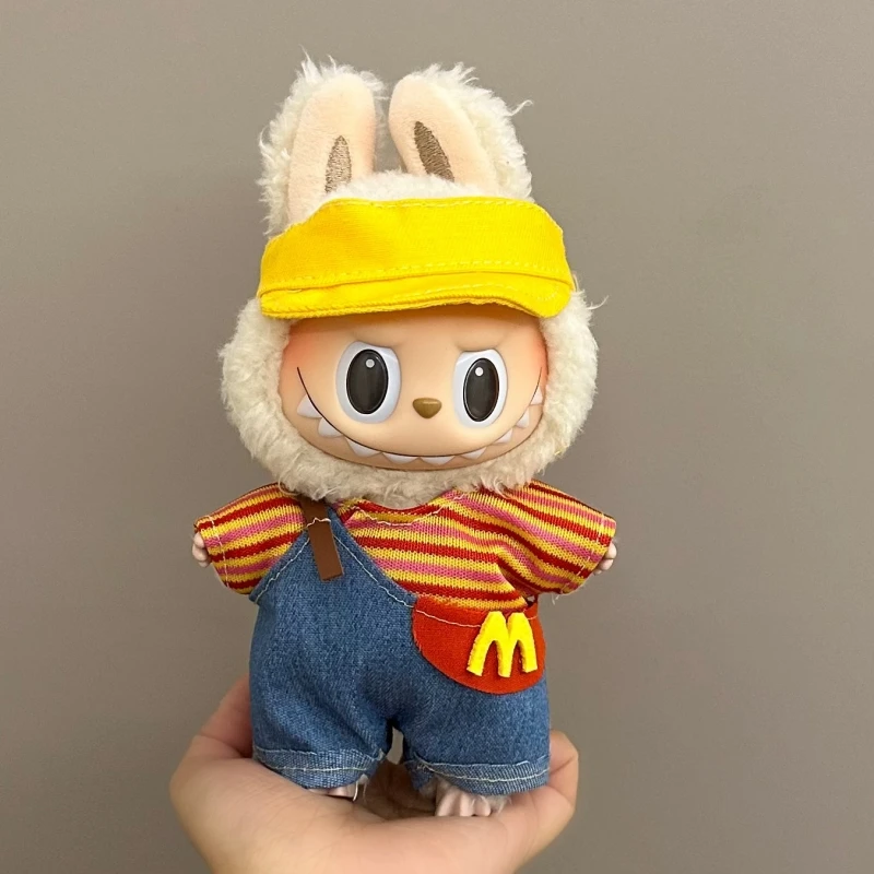 Labubu Doll Clothes Set for V1/V2 Ropa Labubu Dolls Strap Pants Set Cute Skirt Overalls Accessories Children's Toy Gifts Labubu Doll Clothes Set for V1/V2 Ropa Labubu Dolls Strap Pants Set Cute Skirt Overalls Accessories Children's Toy Gifts