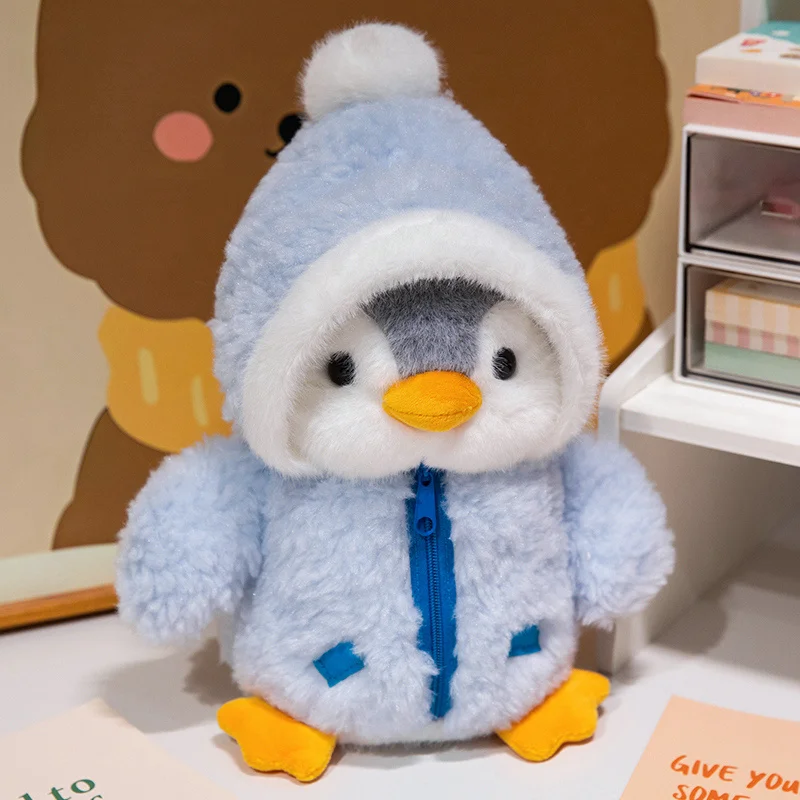 25cm Kawaii Creative Drag Penguin Plush Doll Cotton-Padded Hat Clothes Penguin Plush Toy For Boys And Girls Birthday Gifts 25cm Kawaii Creative Drag Penguin Plush Doll Cotton-Padded Hat Clothes Penguin Plush Toy For Boys And Girls Birthday Gifts
