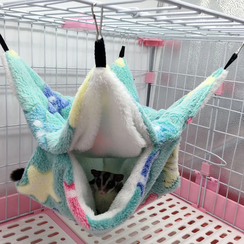 Double Layered Hamster Cage Sleeping Hammock Print Guinea Pig Clothes Bed Rodent Hammock Chinchilla Cage Little House Double Layered Hamster Cage Sleeping Hammock Print Guinea Pig Clothes Bed Rodent Hammock Chinchilla Cage Little House