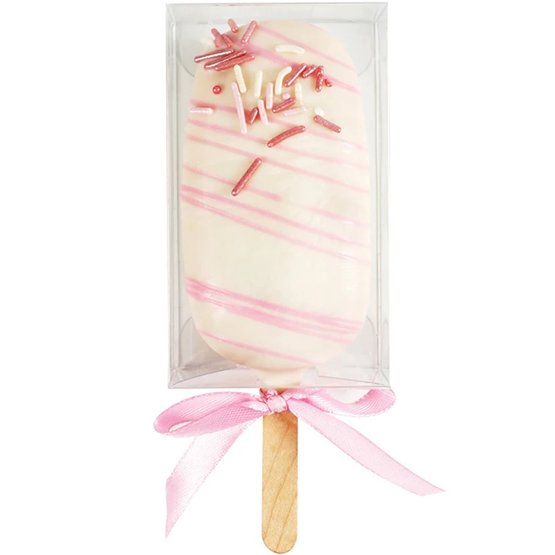 10pcs Transparent Cakesicle Boxes Mousse Clear Box Pet Box Netflix Ice Cream Dessert Ice Cream Cake Packaging Box Gift