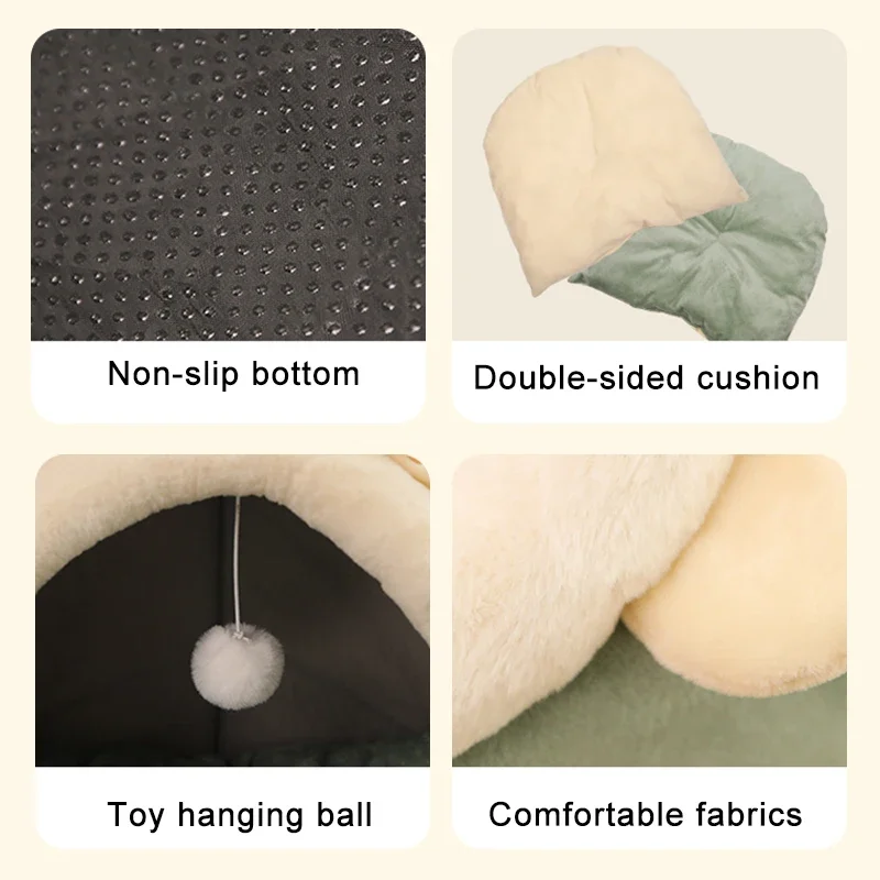 Washable pet lounger cushions, cat mat beds, warm and soft baskets, cozy warm cat kennels, house tents, small pet dogs, winter Washable pet lounger cushions, cat mat beds, warm and soft baskets, cozy warm cat kennels, house tents, small pet dogs, winter