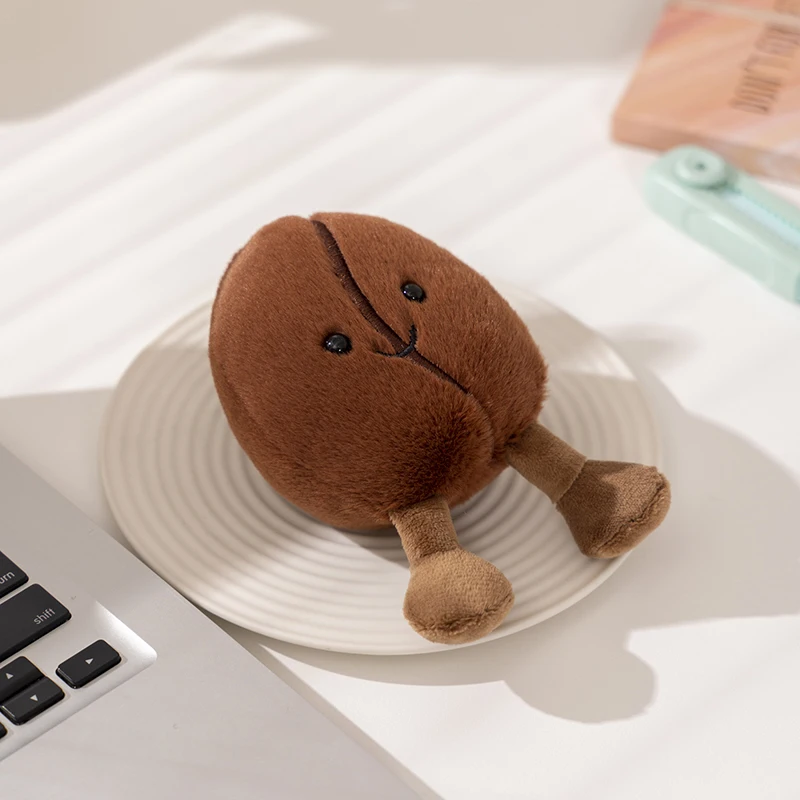 Kawaii Simulated Coffee Food Plush Doll Pillow Brown Coffee Bean With Foot Soft Plush Stuffed Pillow Bedroom Sofa Decor Gift Kawaii Simulated Coffee Food Plush Doll Pillow Brown Coffee Bean With Foot Soft Plush Stuffed Pillow Bedroom Sofa Decor Gift