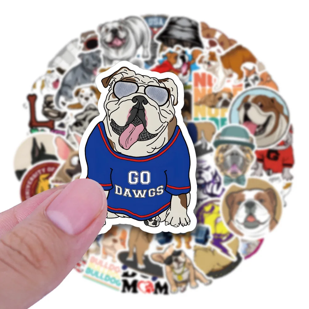 10/30/50/100pcs Cute Bulldog Cartoon Stickers DIY Laptop Scrapbook Phone Waterproof Graffiti Decal Kids Animal Dog Sticker Packs 10/30/50/100pcs Cute Bulldog Cartoon Stickers DIY Laptop Scrapbook Phone Waterproof Graffiti Decal Kids Animal Dog Sticker Packs