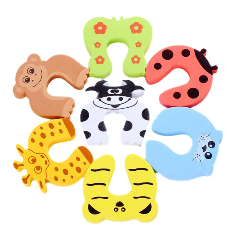 Baby Safety For Newborn Furniture Protection Card Door Stopper Security Cute Animal Care Child Lock Finger Protector Baby Safety For Newborn Furniture Protection Card Door Stopper Security Cute Animal Care Child Lock Finger Protector