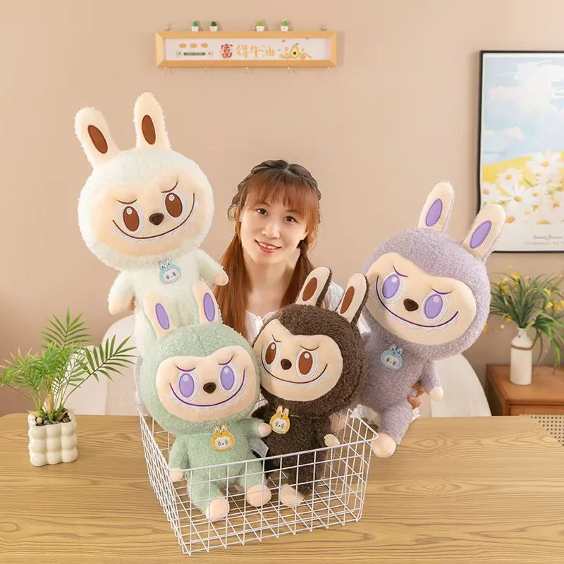 Labubu Grande Plush Toys Kawaii Forest Elf Soft Stuffed Pillow Cute Doll Room Decor Plushie For BIrthday GIft