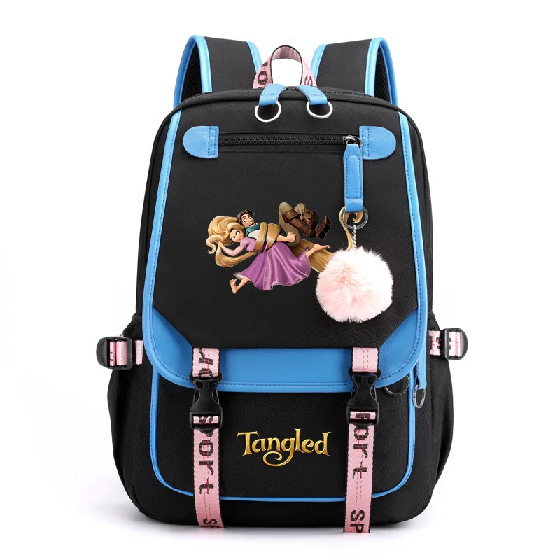 Tangled Rapunzel Princess Backpacks Teenager USB Charging Laptop Backpack Women Men Rucksack Travel Bag Mochila Tangled Rapunzel Princess Backpacks Teenager USB Charging Laptop Backpack Women Men Rucksack Travel Bag Mochila