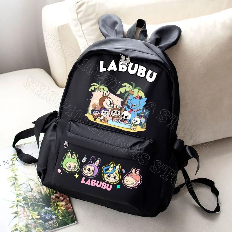Labubu Cute Backpack Women Bags Men Cartoon Anime Graphic Print Schoolbags Large Capacity Portable Backpacks Birthday Party Gift Labubu Cute Backpack Women Bags Men Cartoon Anime Graphic Print Schoolbags Large Capacity Portable Backpacks Birthday Party Gift