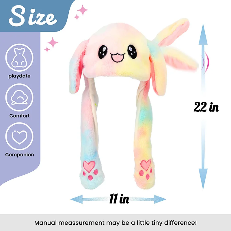 Ear Moving Bunny Hat Cute Costume Cosplay Party Funny Cartoon Game Hat Plush Jumping up Ear Move Hat Novelty Cap for Kids Adult Ear Moving Bunny Hat Cute Costume Cosplay Party Funny Cartoon Game Hat Plush Jumping up Ear Move Hat Novelty Cap for Kids Adult
