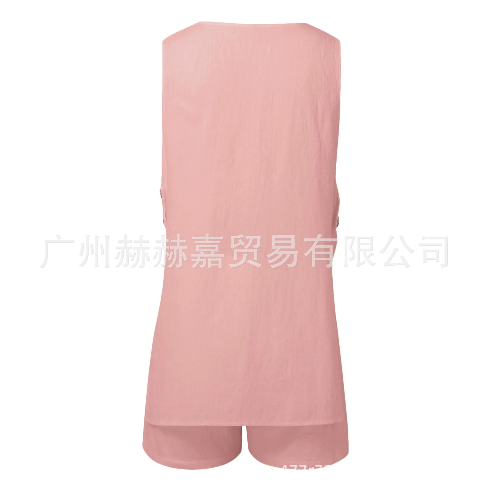 White Cotton Set For Women's Fashion Sexy Hollow Button Long Sleeveless Top Shorts Elastic Waist Comfortable Home Suit Women's White Cotton Set For Women's Fashion Sexy Hollow Button Long Sleeveless Top Shorts Elastic Waist Comfortable Home Suit Women's