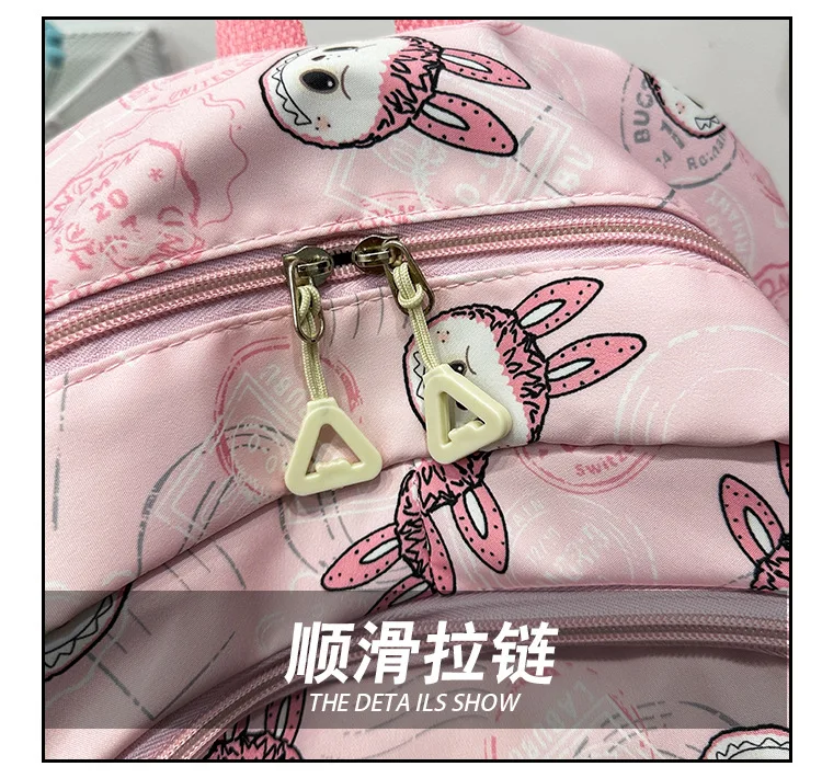 Large Capacity Cartoon Labubu Student Backpack Waterproof Kawaii Brown Monster Kids Cute Shouder Bag Elementary School Use Large Capacity Cartoon Labubu Student Backpack Waterproof Kawaii Brown Monster Kids Cute Shouder Bag Elementary School Use