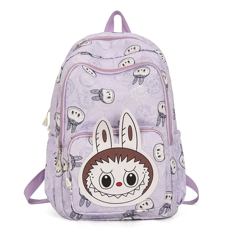 Large Capacity Cartoon Labubu Student Backpack Waterproof Kawaii Brown Monster Kids Cute Shouder Bag Elementary School Use Large Capacity Cartoon Labubu Student Backpack Waterproof Kawaii Brown Monster Kids Cute Shouder Bag Elementary School Use