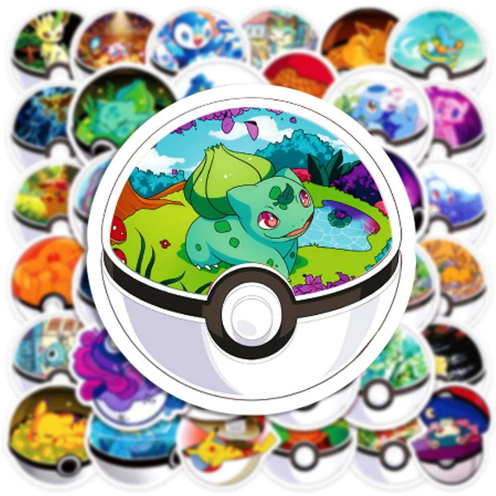 10/30/50pcs Cute Cartoon Anime Pokemon Stickers Kids Toys Kawaii Poke Ball Pikachu Decals Skateboard Laptop Waterproof Sticker 10/30/50pcs Cute Cartoon Anime Pokemon Stickers Kids Toys Kawaii Poke Ball Pikachu Decals Skateboard Laptop Waterproof Sticker
