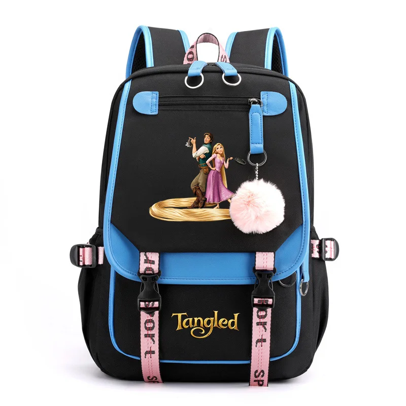 Tangled Rapunzel Princess Backpacks Teenager USB Charging Laptop Backpack Women Men Rucksack Travel Bag Mochila Tangled Rapunzel Princess Backpacks Teenager USB Charging Laptop Backpack Women Men Rucksack Travel Bag Mochila