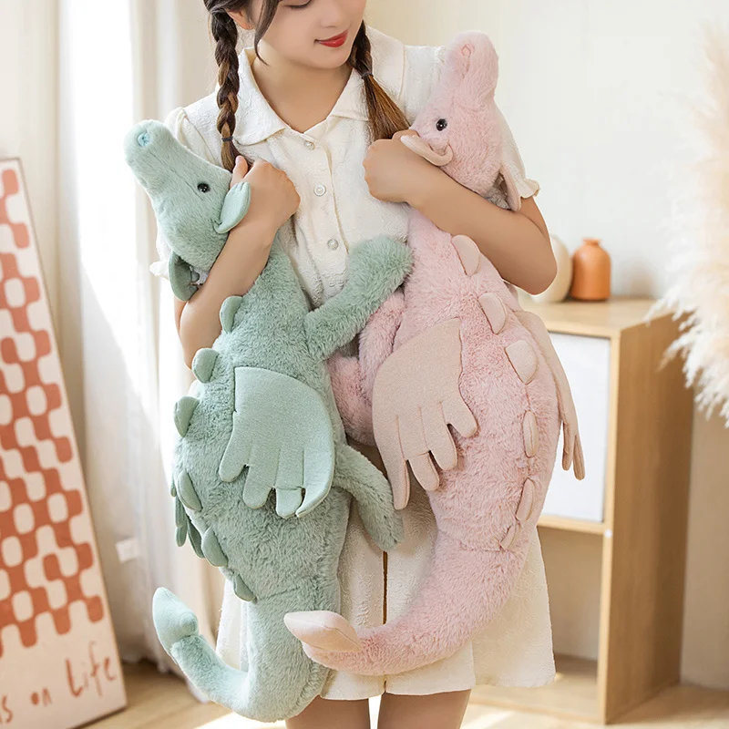 30-90cm Cartoon Hot Flying Dragon Plush Toy With Wings Blue Green White Pink Long Dragon Plush Toy Pillow Gift For Boy And Girl 30-90cm Cartoon Hot Flying Dragon Plush Toy With Wings Blue Green White Pink Long Dragon Plush Toy Pillow Gift For Boy And Girl