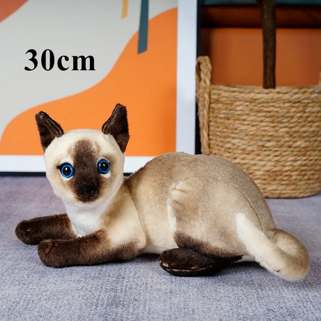 1pc 4 Colors INS Like Real Prone Cat Plush Doll Stuffed Pure Colors Grey White Yellow Kitten Toy Pets Animal Kids Gift 1pc 4 Colors INS Like Real Prone Cat Plush Doll Stuffed Pure Colors Grey White Yellow Kitten Toy Pets Animal Kids Gift
