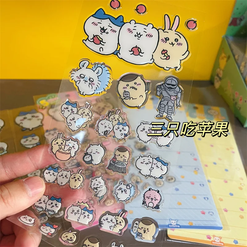 Chiikawa Sticker Hachiware Usagi Creative Drop Glue Stereo Sticker Cute Decorative Computer With Diy Decorative Stickers Gifts Chiikawa Sticker Hachiware Usagi Creative Drop Glue Stereo Sticker Cute Decorative Computer With Diy Decorative Stickers Gifts