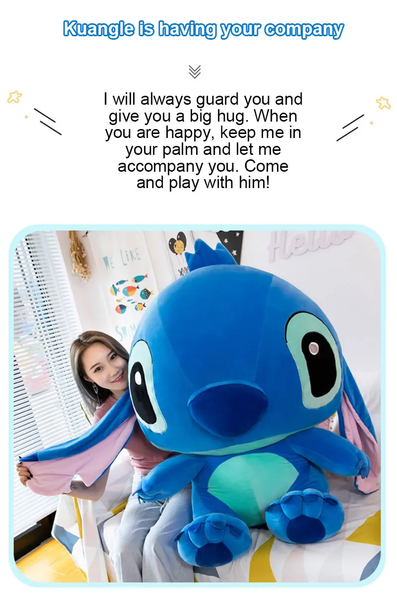 20-60cm Giant Size Lilo & Stitch Couple Models Cartoon Stuffed Plush Anime Plushs Toys Pendant Toy Pillow Kids Birthday Gift 20-60cm Giant Size Lilo & Stitch Couple Models Cartoon Stuffed Plush Anime Plushs Toys Pendant Toy Pillow Kids Birthday Gift