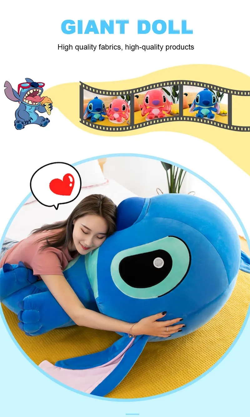 20-60cm Giant Size Lilo & Stitch Couple Models Cartoon Stuffed Plush Anime Plushs Toys Pendant Toy Pillow Kids Birthday Gift 20-60cm Giant Size Lilo & Stitch Couple Models Cartoon Stuffed Plush Anime Plushs Toys Pendant Toy Pillow Kids Birthday Gift